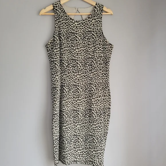 Robbie Bee Dresses 9s Vintage Robbie Bee 00 Silk Leopard Print